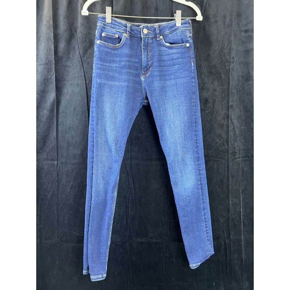 Zara Womens Premium Collection Medium Wash Ankle Length Skinny Jeans Size 4